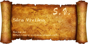 Séra Viviána névjegykártya